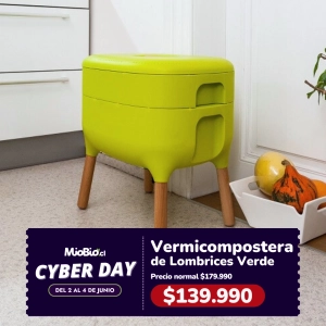 Compostera de Lombrices Uso Interior – Vermicompostera Verde Claro