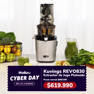 Extractor de Jugos Prensado en Frío – Kuvings REVO830 Plateada