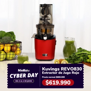Extractor de Jugos Prensado en Frío – Kuvings REVO830 Roja