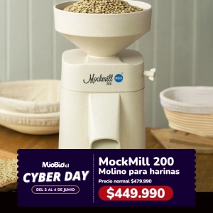 Molino de Granos con Motor de 600W – MockMill 200 para Elaborar Harinas