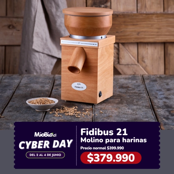 Molino eléctrico para hacer harina de trigo, centeno, garbanzo, arroz y más – Fidibus Classic