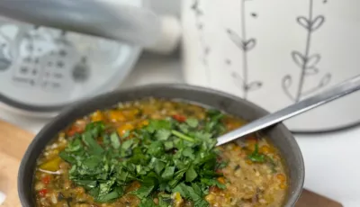 Lentejas con arroz y verduras en MioMat Classic