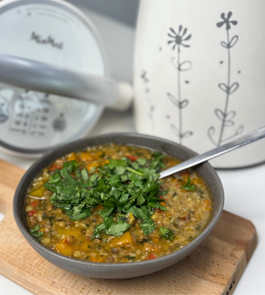 Lentejas con arroz y verduras en MioMat Classic
