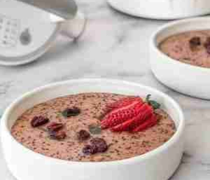 Porridge-frutillas